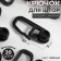Hook for curtains, cloves with a lock, 2.7 × 1.1 cm, black color