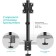 Broat Black 134 "-34" Max. 10kg Table Table and Slop for Monitors Black Black