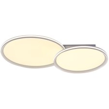 Ceiling STILFORT 4016/01/02C Alumin, 2x100W, LED, 800x800x135 mm, 2800-4500K, 7400LM, white, white.
