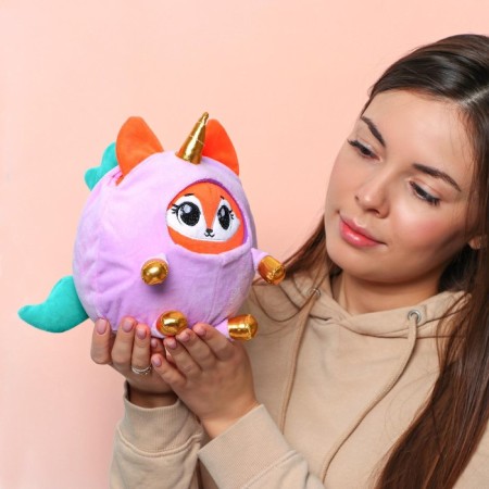 Soft toy "Fox in a suit of a unicorn", 20 cm-4
