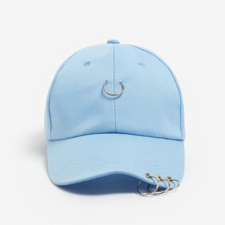 Women's cap Minaku with rings Blue color, rr 56-58-4
