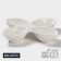 Menzhitsa Porcelain 4 cells Magistro "Leaflets", 27 × 4 cm, white color
