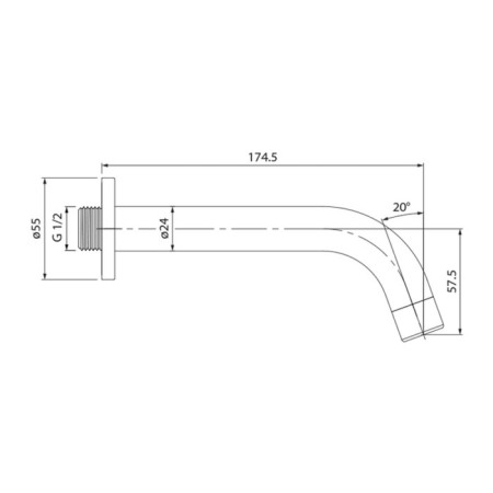 Pour the wall -mounted hidden installation for the bath IDDIS 001SB00i63, 220x90x60 mm, chrome-3