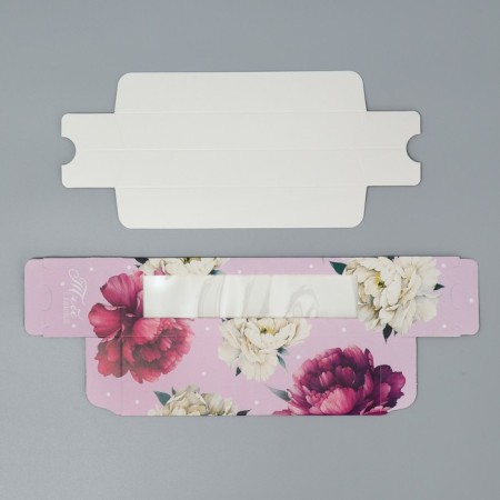 Box for Makarun, confectionery packaging “You with love”, peonies, 5.5 x 18 x 5.5 cm-4