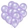 Latex ball 12 ", metal, set 100 pcs., Lilac color