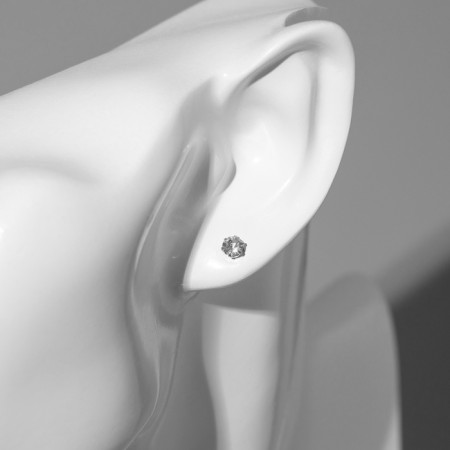 Пусеты в коробке 36 пар «Искры», 4, 5, 6, 8 мм, цвет белый в серебре-5