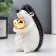 Souvenir Ceramics "Hedgehog with heart" White-black with gold 10.6x6x9.5 cm
