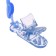 Holder for the nipple - dummy "heart", silicone, blue color