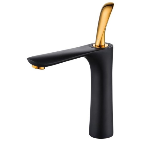 D&K Venice Baciano DA1032659 sink mixer, single -leaf, black/gold