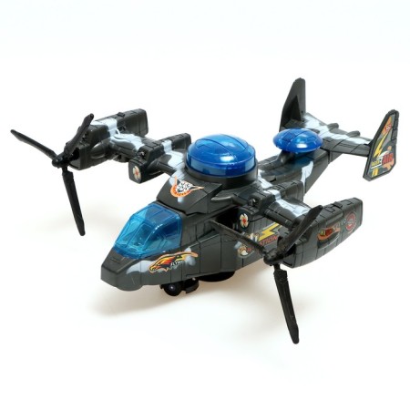 Army aircraft, works on batteries, light and sound effects-4