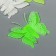 Sticker phosphorus plastic "openwork butterflies 6x5 cm" set 6 pcs 17x12 cm
