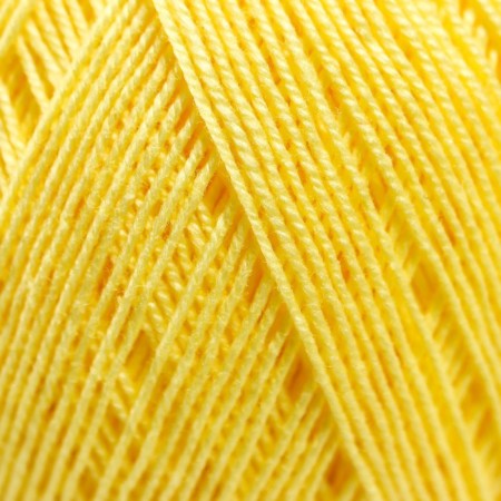 Yarn "Color lace" 100% Mercerized cotton 465m/50g (53-sv. Yellow)-3