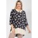 Women's tunic, size 68, dark blue color