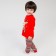 Pajama nursery, red color, height 110 cm