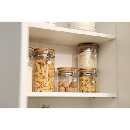 Glass Bank for bulk products with Eco Buggel Castle, 650 ml, 10 × 11 cm-8