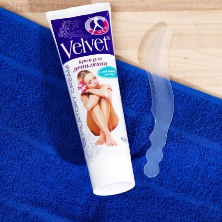 Velvet depilation cream with lavender oil, 100 ml-1