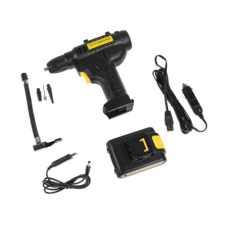 Car compressor, wireless, 12 V, 27 l/min, 2000 mA-1