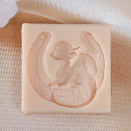 Mold Silicone "Dragon on the Podgov" size ed. 5.5x5.3x0.5 cm-1