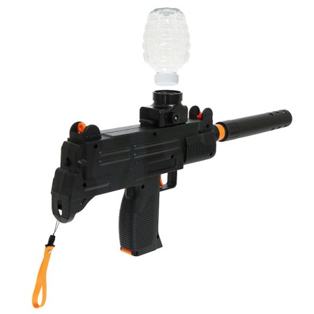 The Uzi automatic machine, shoots with gel bullets, works from the battery, mix-7