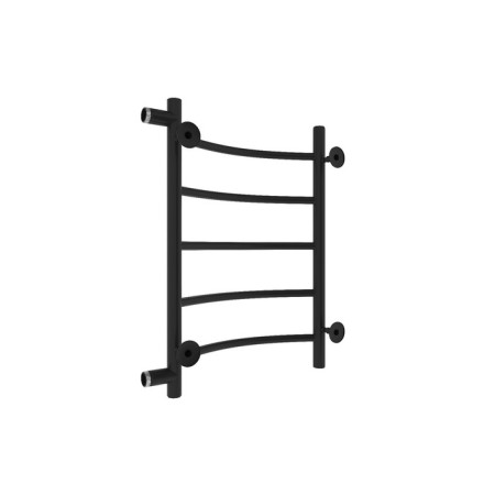 Water towel "Sanprise" Classic P5, 500x600 mm, side connector, black matte-3