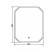 Mirror Comforty Kolyus 65, LED backing, contactless sensor, 65x80 cm