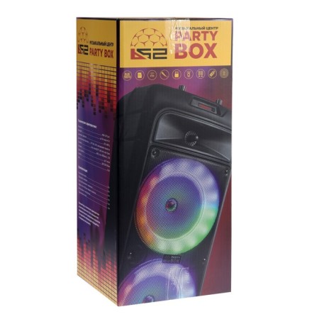 Portable karaoke system B52 Party Box, 40 W, FM, AUX, USB, BT, 4500 mAh, subv., Black-12