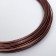 Wire for creativity d 1mm, brown steering wheel. 10 m