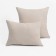 Pillow 50x70cm, ivory, Fayber, microfiber, 100% polyester