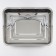 Stainless steel baking sheet 39.5 × 29.5 × 4 cm, chrome color