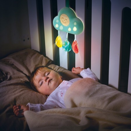A rattling rattle for newborns "Musical Cloud"-9
