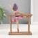 Polystone souvenir "Little ballerina at the machine" Violet 13.5x7x16.5 cm