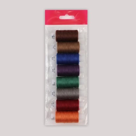 Set of threads "Autumn evening", 40LSH, 200 m, 8 pcs, colorful color-1
