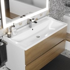 The Uperwood Family shell, half -around, 80 cm, rectangular, white