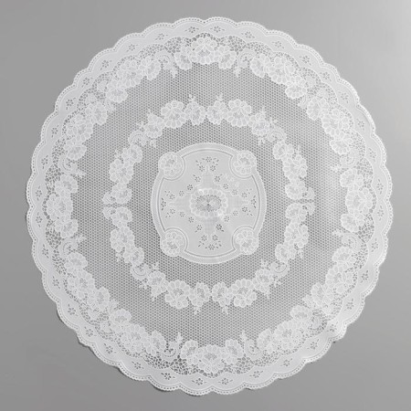 Openwork napkin "Blinding", 60 × 60 cm, PVC, white color-1