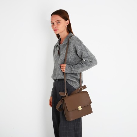 Lightning bag bag, brown color-7