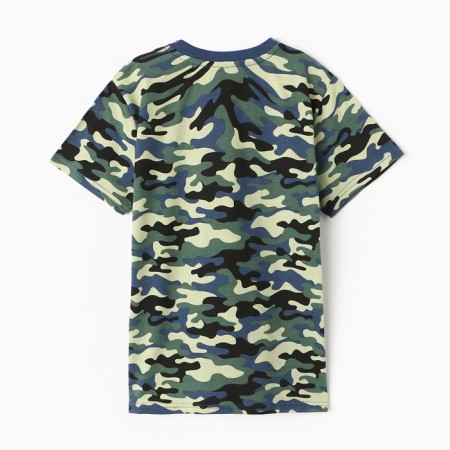 T -shirt for nursery, jeans color, height 152 cm-3