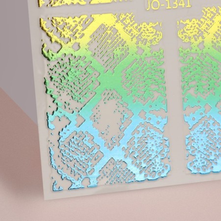Nail stickers "Magic Snake", foil, multi -colored-2