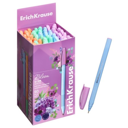Ballic handle, Erichkrause, U-108 Stick "Pastel Bloom" Knot 1.0 mm color Blue Blue-1