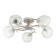 Jamma chandelier 5xe27 40W white-gold 60x60x25 cm Bayerlux