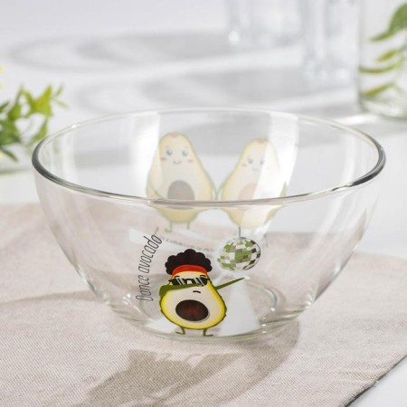 Avocado salad bowl, 800 ml, D = 15.5 cm, Mix drawing-1