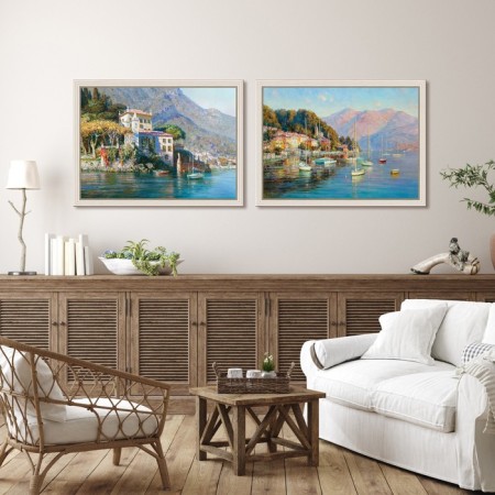 Reproduction of the painting "Paris evening", 60x90 cm, frame 45-700-4
