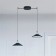 DK5564-BK Belty Flow Light with D300mm H71MM 48V 120 ° 4000K IP20 black aluminum LED