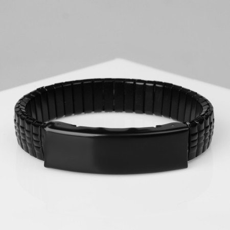Bracelet male "frame" darkness, black color, d = 6.5 cm