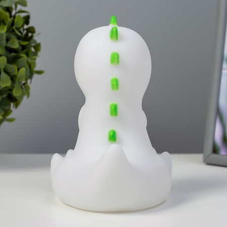 Night Dinosaurus LED from batteries white-green 12x10x14 cm-6