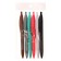 A set of ballpoint pens 6 pieces, 0.5mm, a body with a pattern, rubberized, blue ink, mix