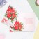 Postcard "A beautiful anniversary!" Bouquet of red roses, A4