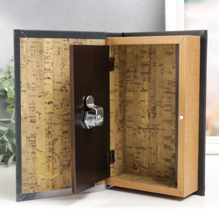 Safe Brush Tree to the leatherette "Detective. Staircase in the arch" 21x13x5 cm-3