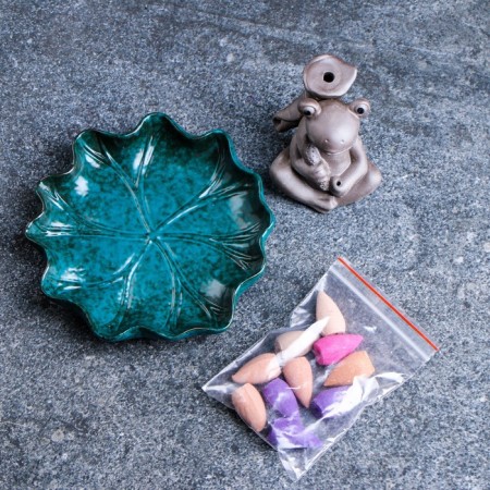 Filicism Set on the stand "Frog owi" 6x4cm-5