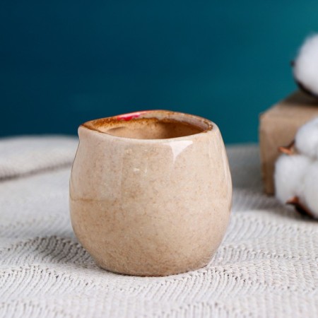 Pot "Owl Ukhta" 6.5x6.5x6cm, brown-2