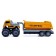 Metal “dump truck”, inertia, with plastic elements, yellow color elements